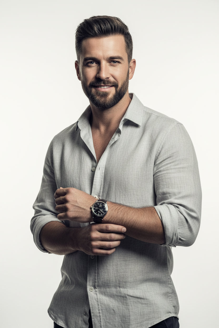 camisa lino premium caballero