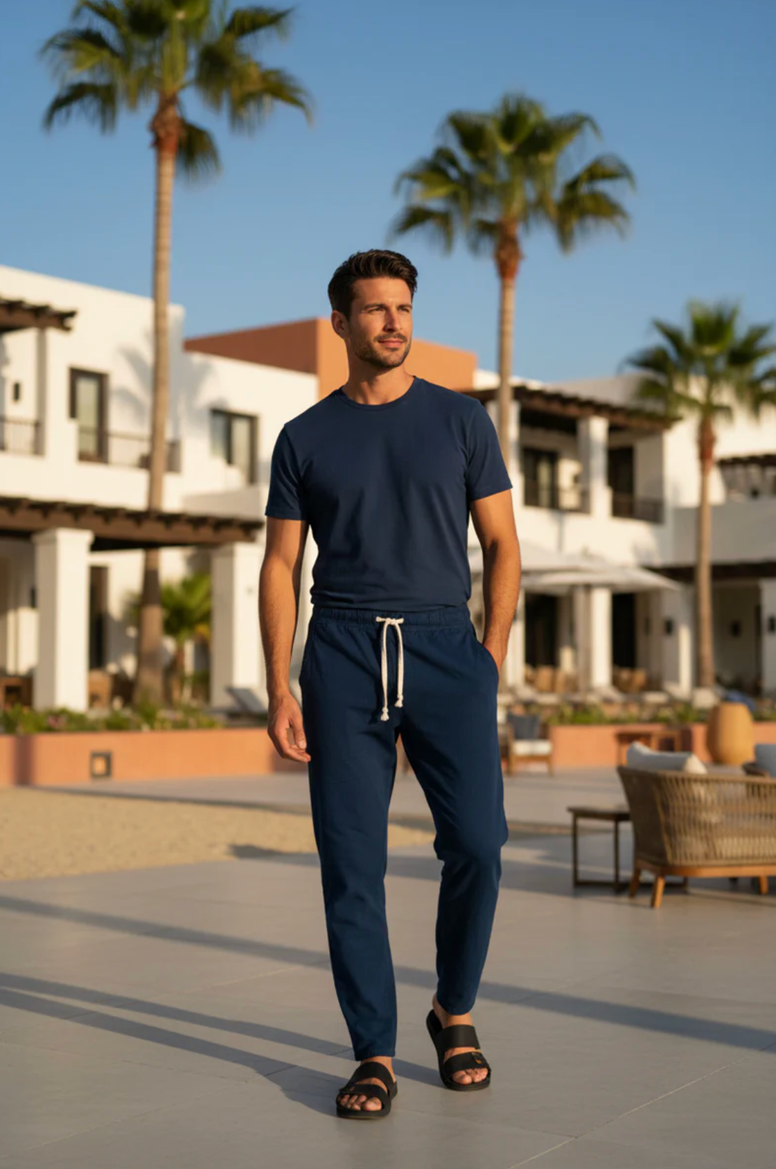 Pantalón Quivira Color Deep Blue para Caballero | Only Cabo