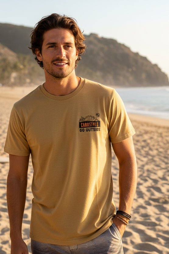 Playera Blanca GO OUTSIDE 100% Algodón | Cabostyle - Cabostyle Store