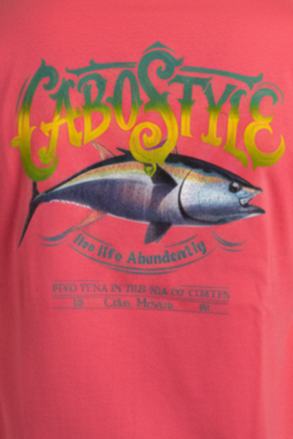 Coral TUNA T-shirt 100% Cotton | Cabostyle