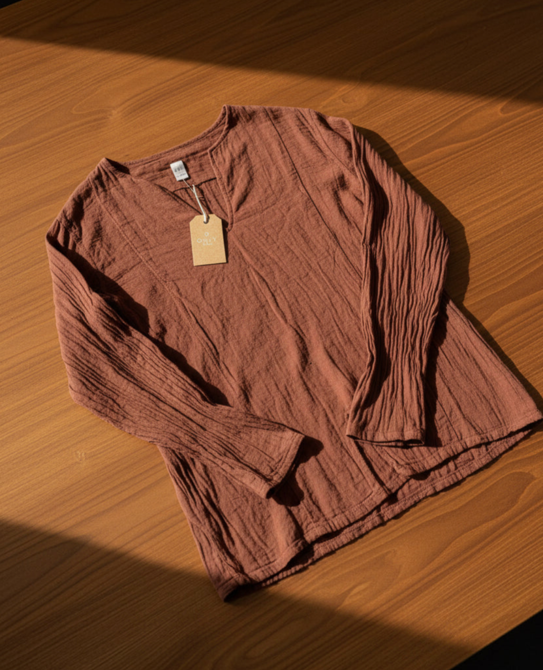 Camisa Chileno en Gauze Color Toasted Coconut para Caballero | Only Cabo