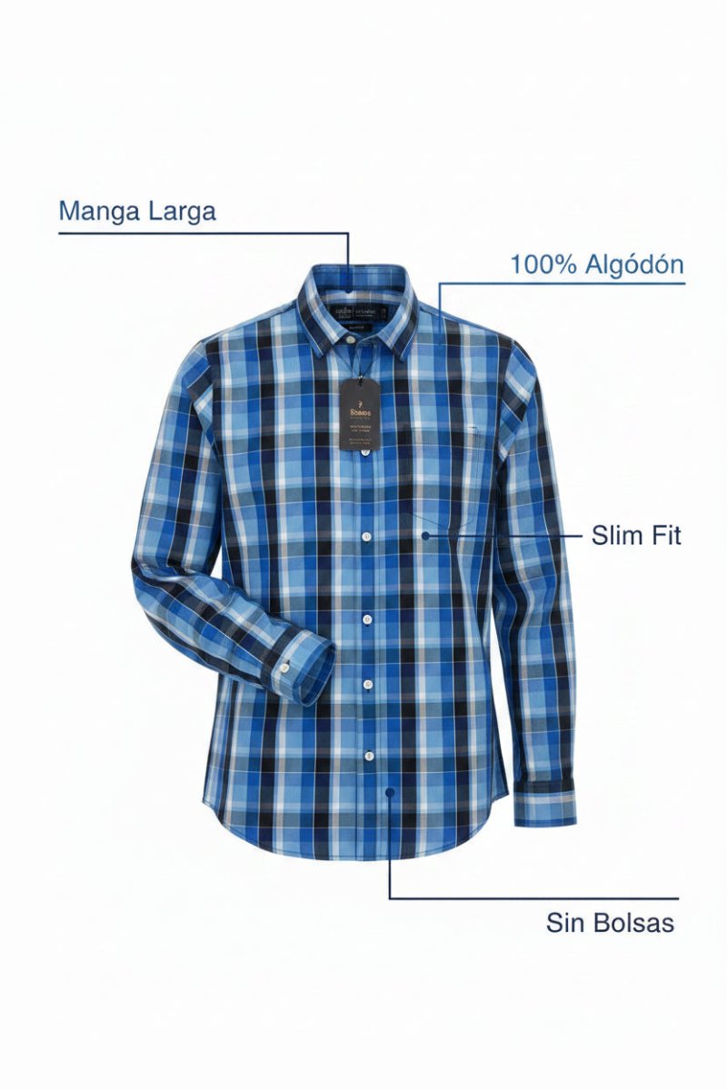 Camisa BANANA Slim Fit Manga Larga - Cabostyle Store