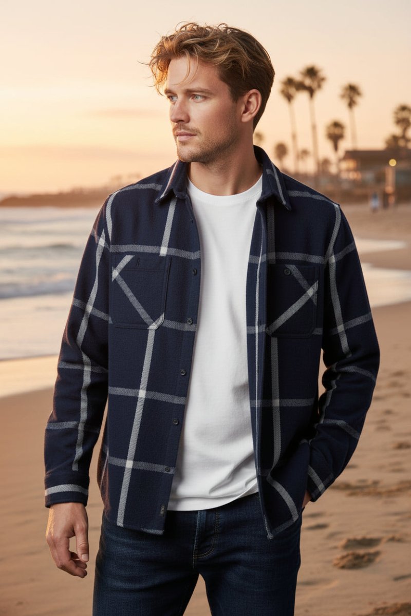 Camisa PAWA Manga Larga Relaxed Fit Tela Pesada - Cabostyle Store