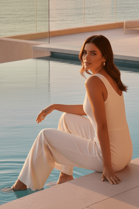 Jumpsuit CAPELLA en Manta Color Pepper para Dama | Only Cabo® - Cabostyle Store