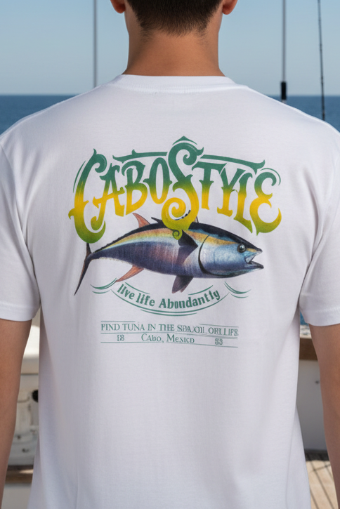 Coral TUNA T-shirt 100% Cotton | Cabostyle